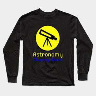 ASTRONOMY, Chasing stars, ASTROBIOLOGY,  april 8th 2024. Long Sleeve T-Shirt